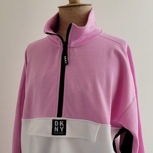 DKNY Sport Woman's 1/2 Zip Pull-Over w/ Front Envelope Pocket